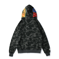Bape Zip Hoodie Camo Negro 2