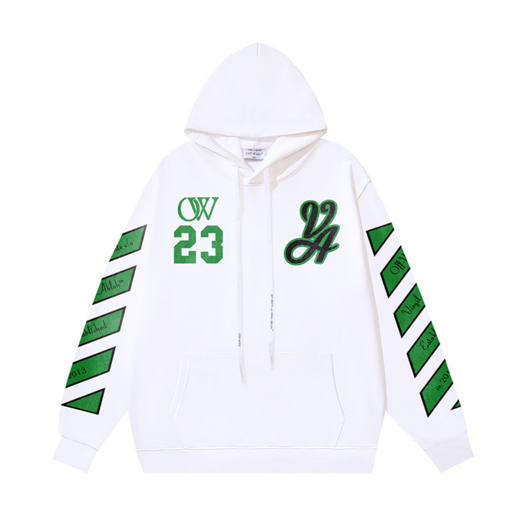 Off-White Off-W Monogram Hoodie - Negro Negro Verde Camo
