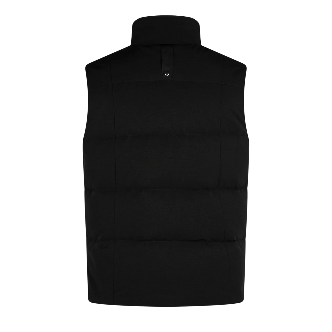 Moose Gilet Cubierta Blanca Logo Plata