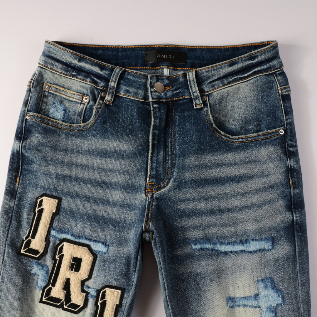 Amr Logo Blue Jeans Azul