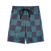 Monogram Short Set Check Azul Verde