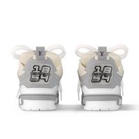 Skater Monogram Trainer Blanco Rosa Estrella