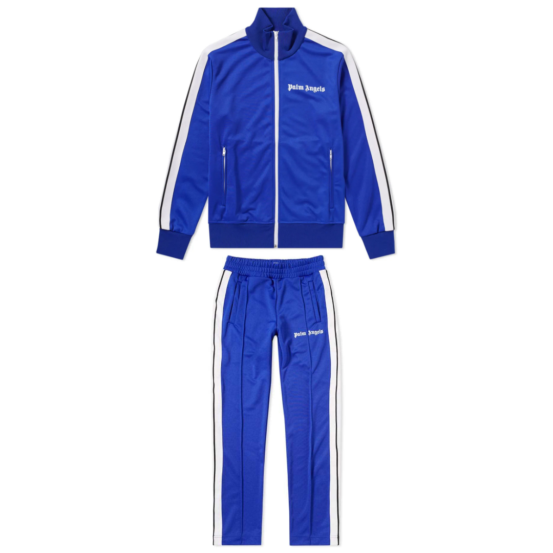 Conjunto Palm Angels Azul Azul Blanco Pistas