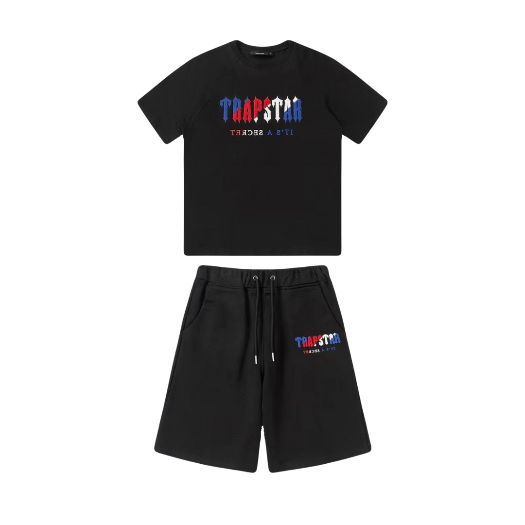 Conjunto Trapstar Negro Negro Rojo 3