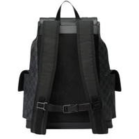 Messenger Backpack Monograma Negro Rojo