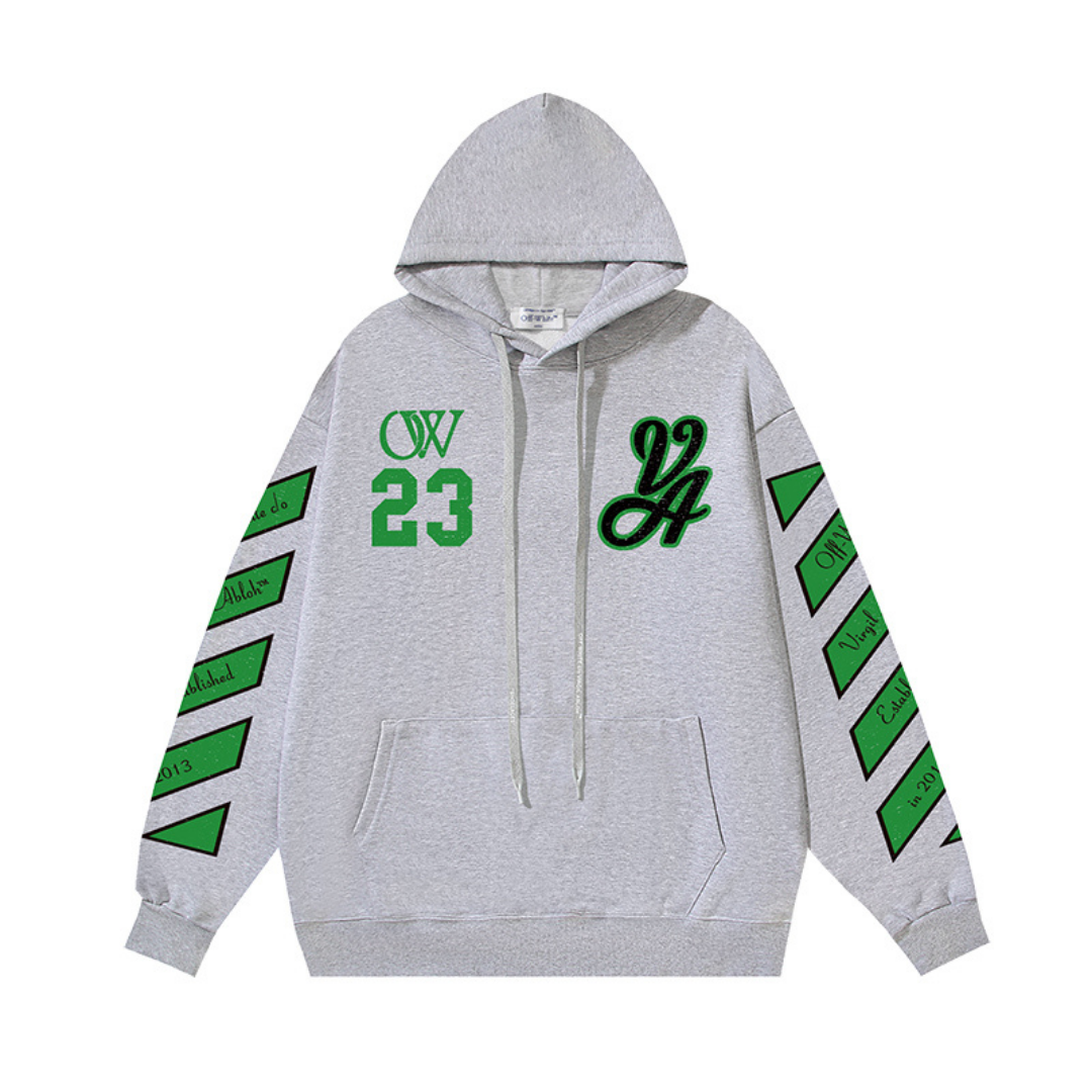 Off-White Off-W Monogram Hoodie - Negro Negro Verde Camo