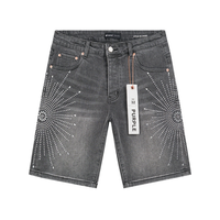Purple Shorts Purple Estrellas Blanco Negro