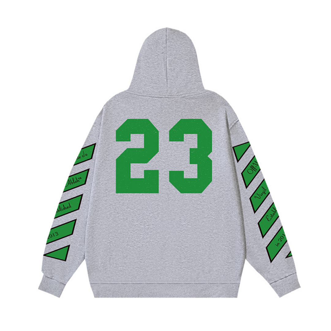 Off-White Off-W Monogram Hoodie - Negro Negro Verde Camo