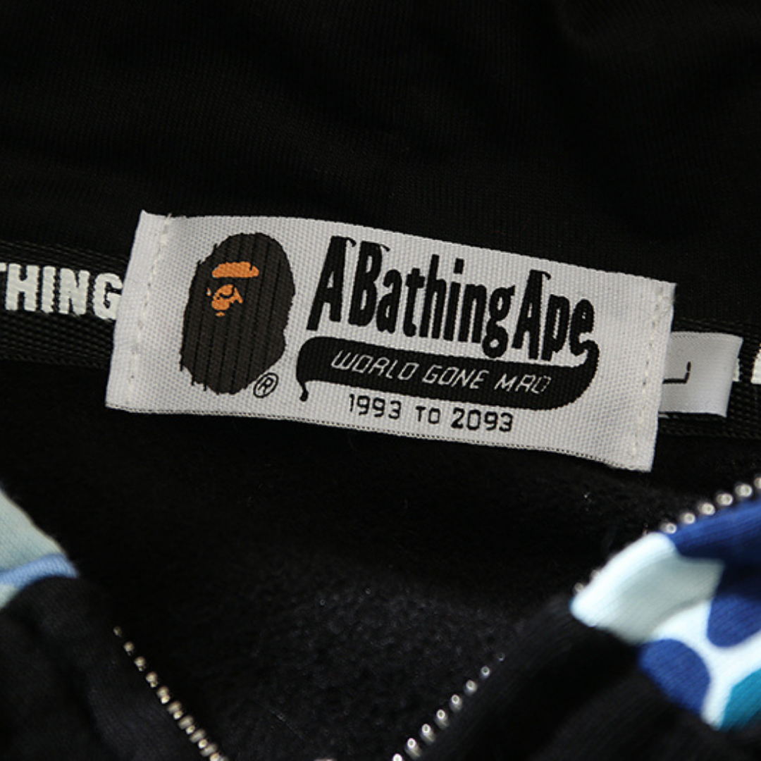 Bape Zip Hoodie Camo Negro