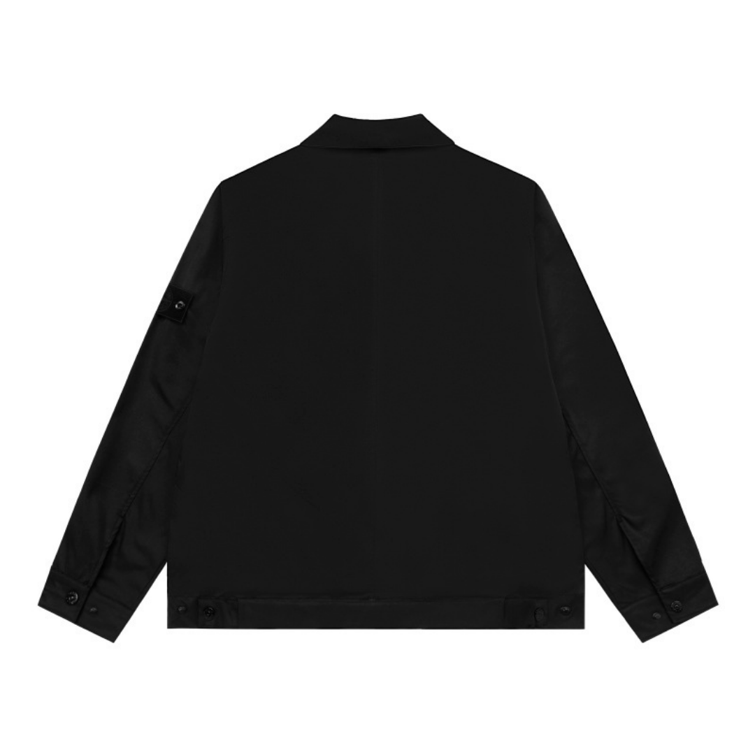 Tactic Jacket - Negro Negro Cuello Collar