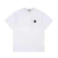 Camiseta Stone Island Blanco Blanco Punto Negro