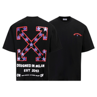 Off-White Off-W Monogram T-shirt - Negro Rosa Camo