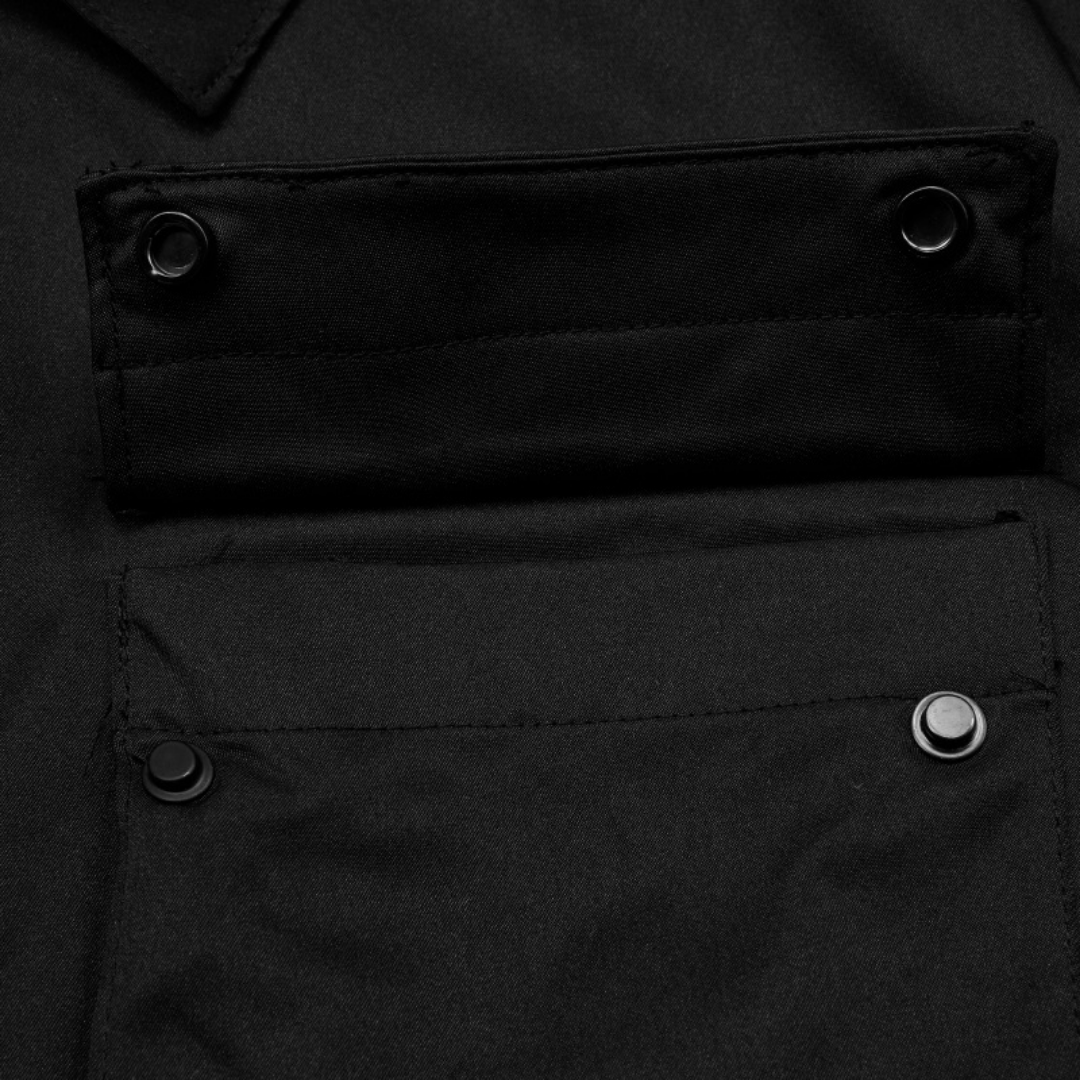 Tactic Jacket - Negro Negro Cuello Collar