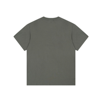 Camiseta Stone Island Gris Liso Verde Logo Blanco