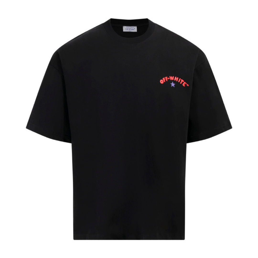 Off-White Off-W Monogram T-shirt - Negro Rosa Camo