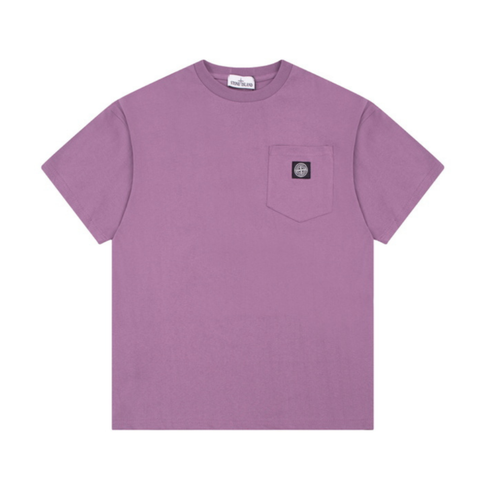 Camiseta Stone Island Violeta Camo Rosa