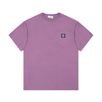 Camiseta Stone Island Violeta Camo Rosa