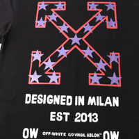 Off-White Off-W Monogram T-shirt - Blanco Estrellas Rojo Blanco