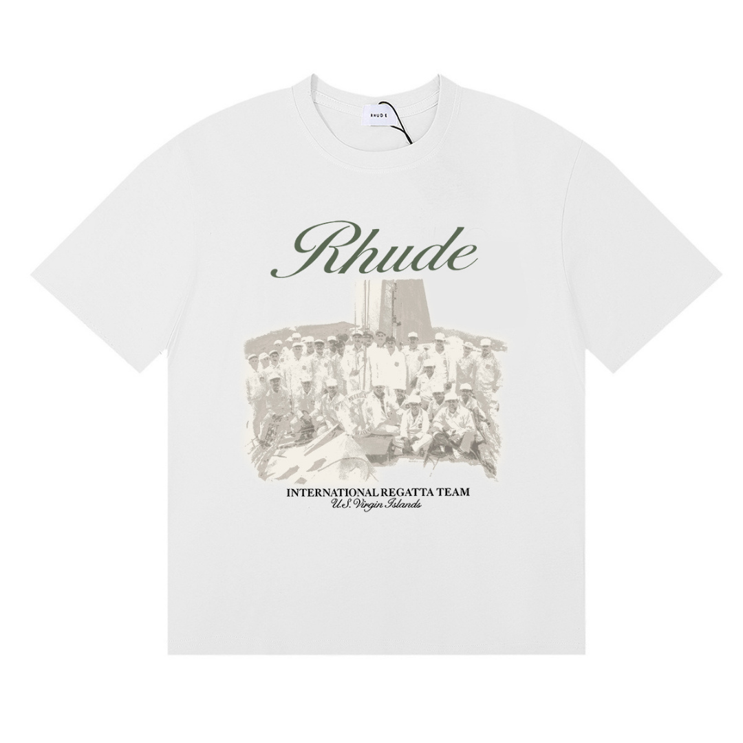 Camiseta Rh*de Beige Monograma Beige