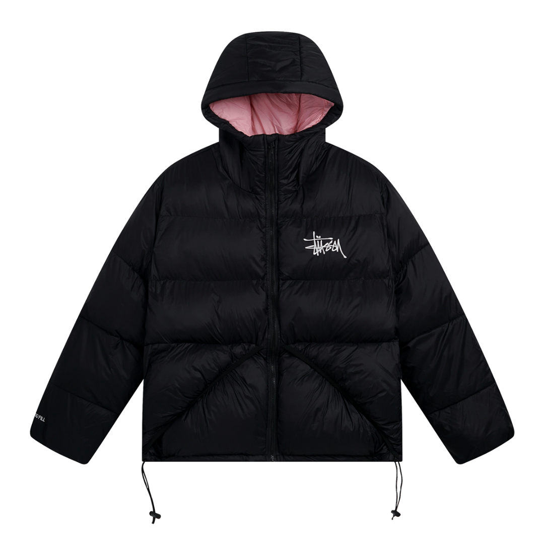 Campera Stussy Negro/Rosa