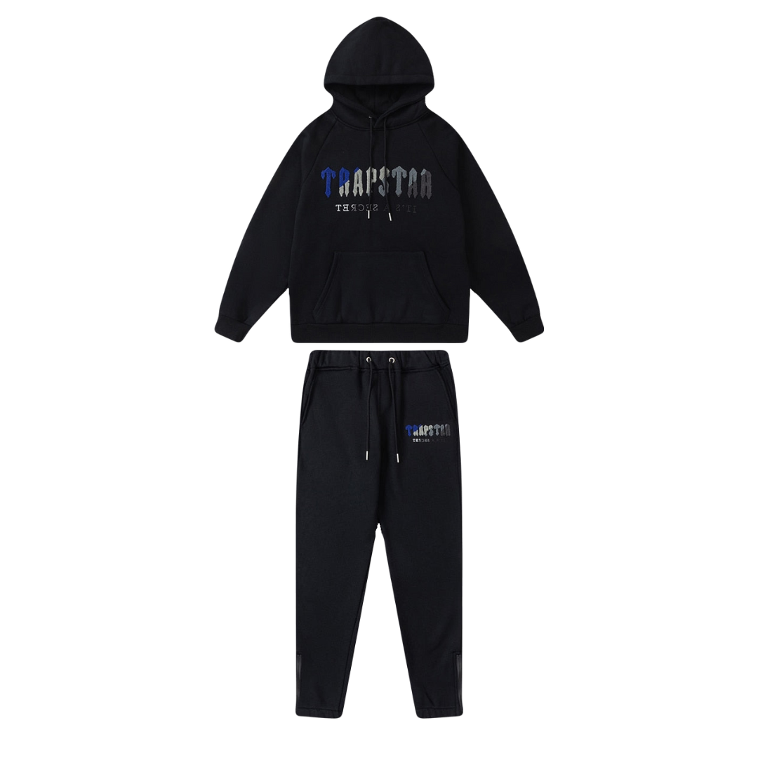 Conjunto Trapstar Negro Negro Azul