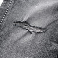 Purple Flared Jeans Lavado Claro Roturas 3