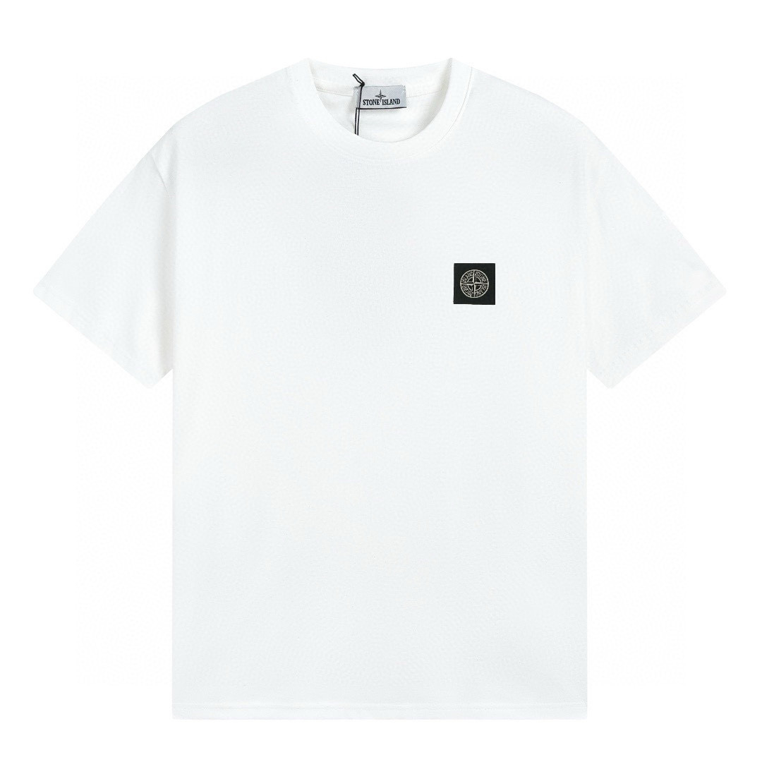 Camiseta Stone Island Blanco Blanco Estrellas