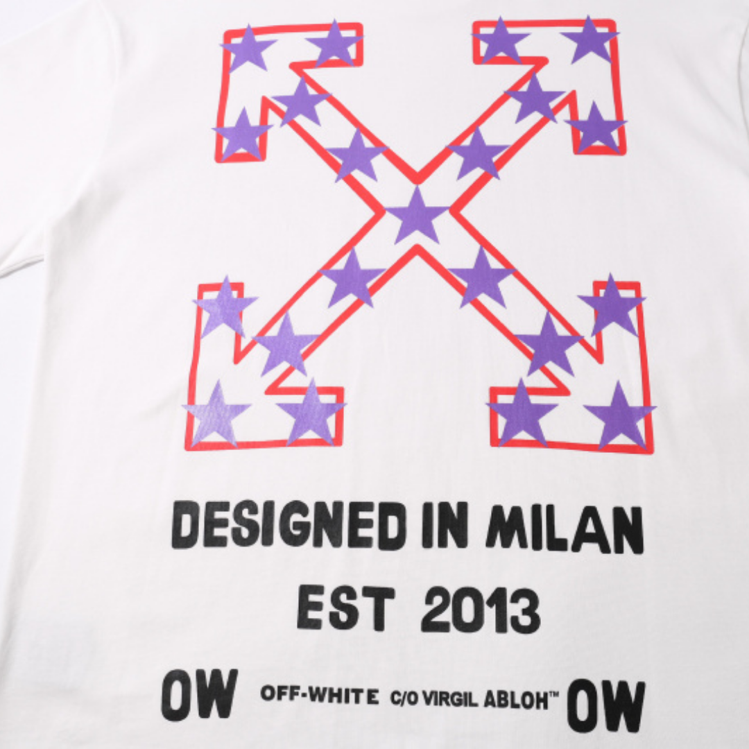 Off-White Off-W Monogram T-shirt - Negro Rosa Camo