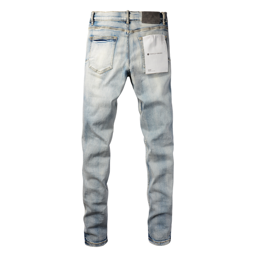 Purple Gradient Light Blue Jeans