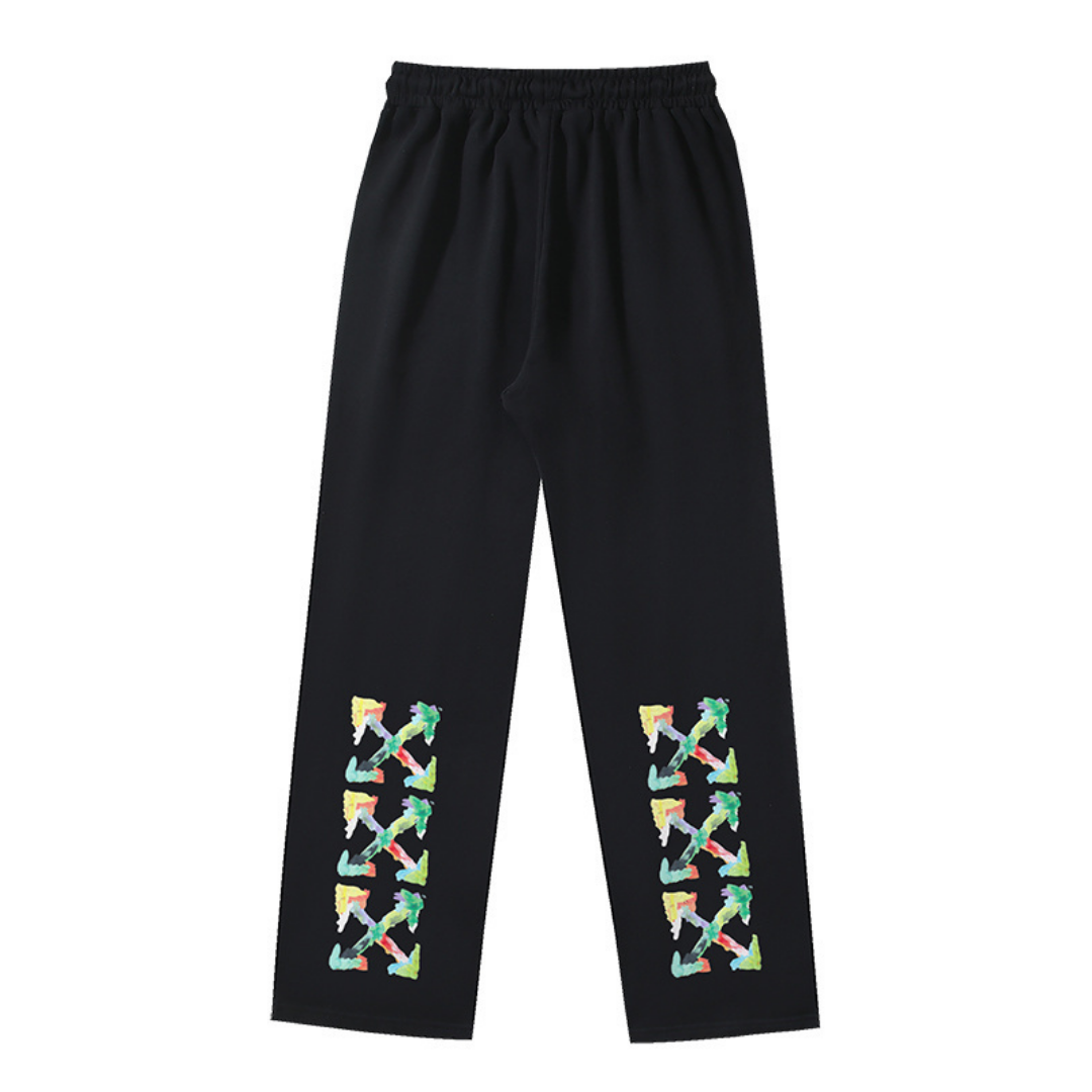 Off-White Off-W Monogram Pants Camo Negro