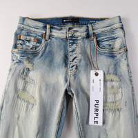 Purple Gradient Light Blue Jeans