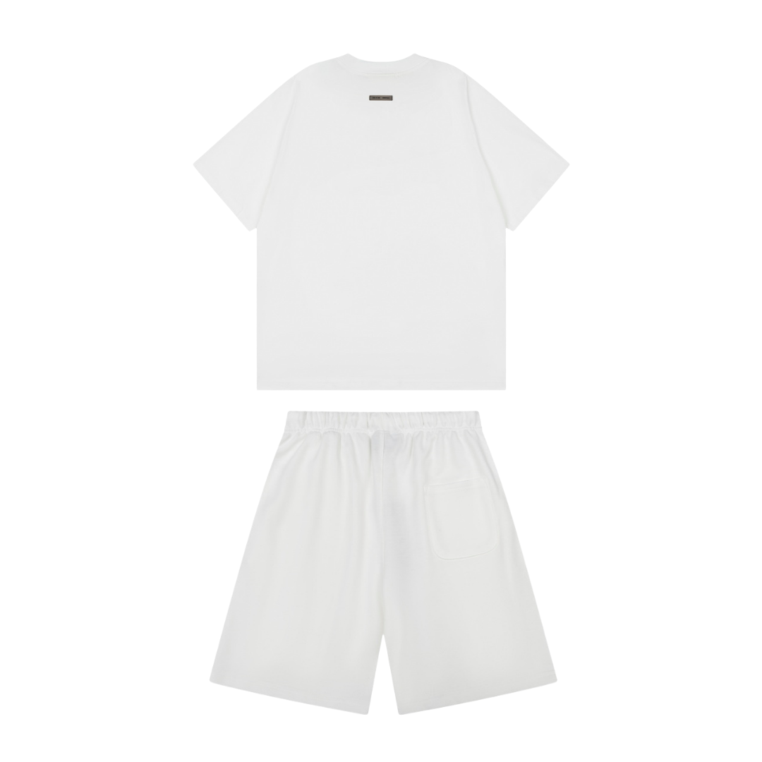 Essentials Short Set Estrellas Negro Blanco 2