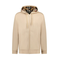 BB Monogram Zip-up Hoodie Beige