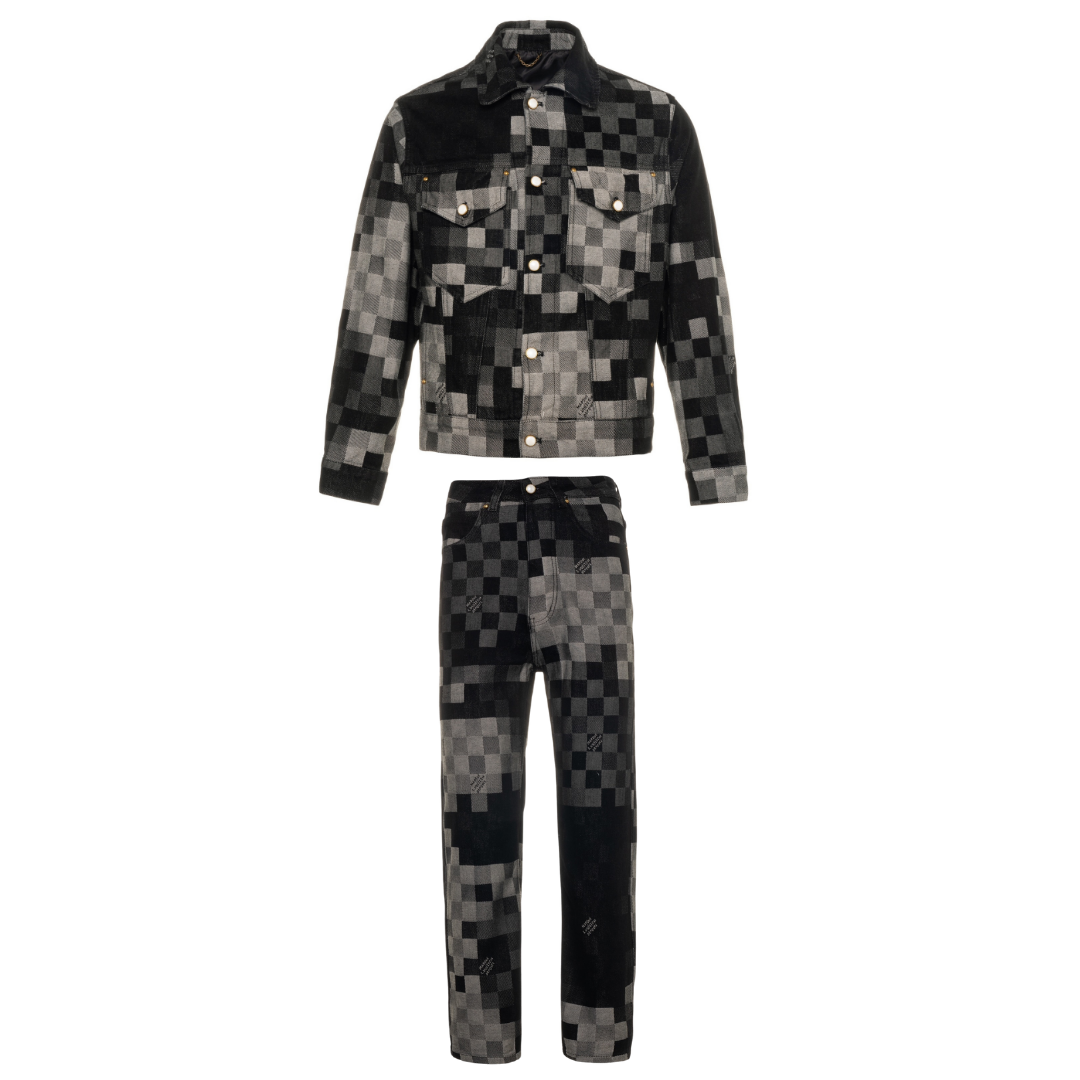 Monogram Set Camo Gris Negro