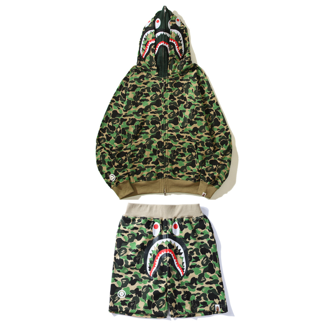 Conjunto BAPE Camo Verde