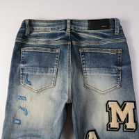Amr Logo Blue Jeans Azul