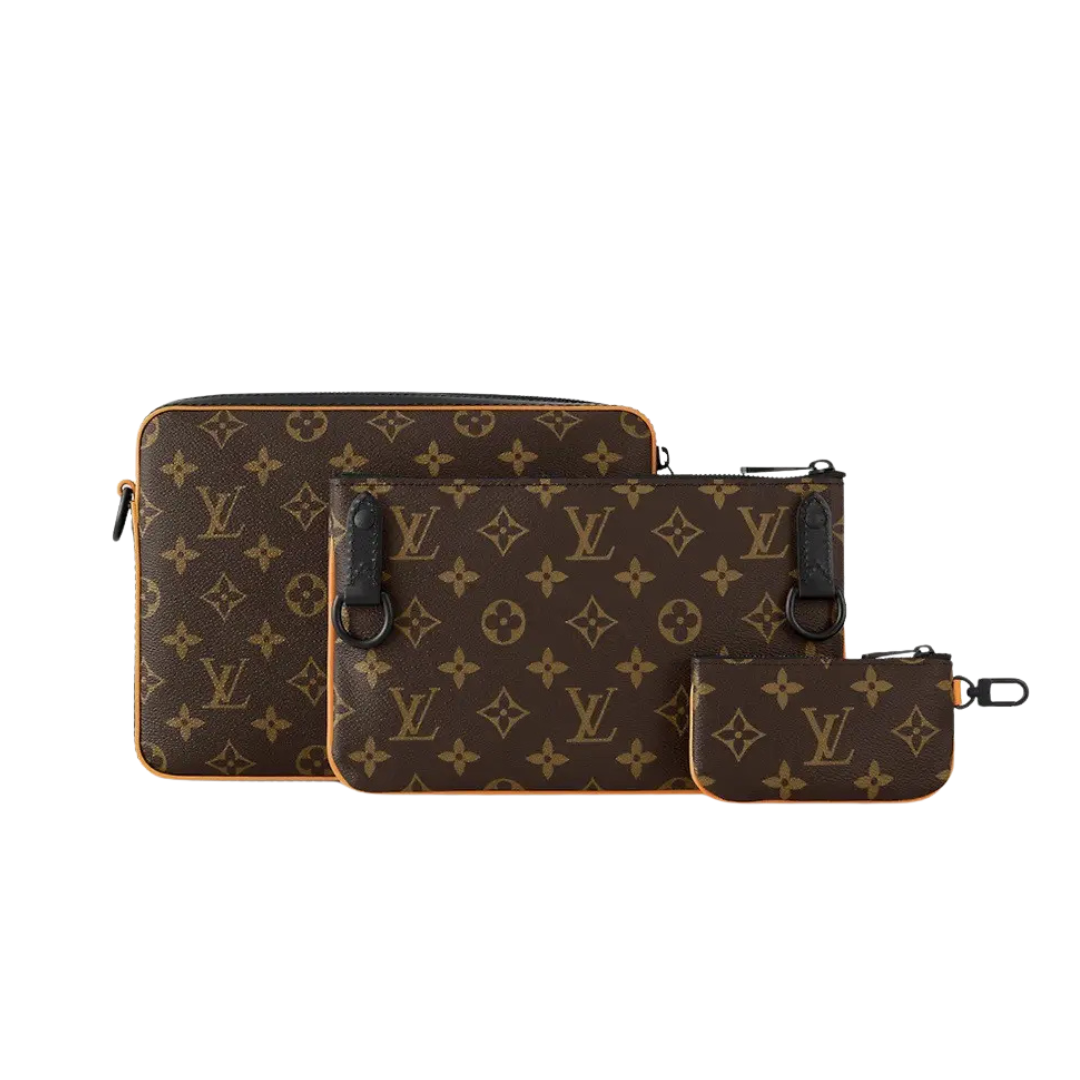 Messenger Trio Bag Monograma Marron