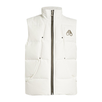 Moose Gilet Negro Logo Blanco