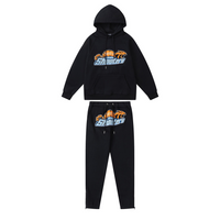 Conjunto Trapstar Negro Negro Naranja