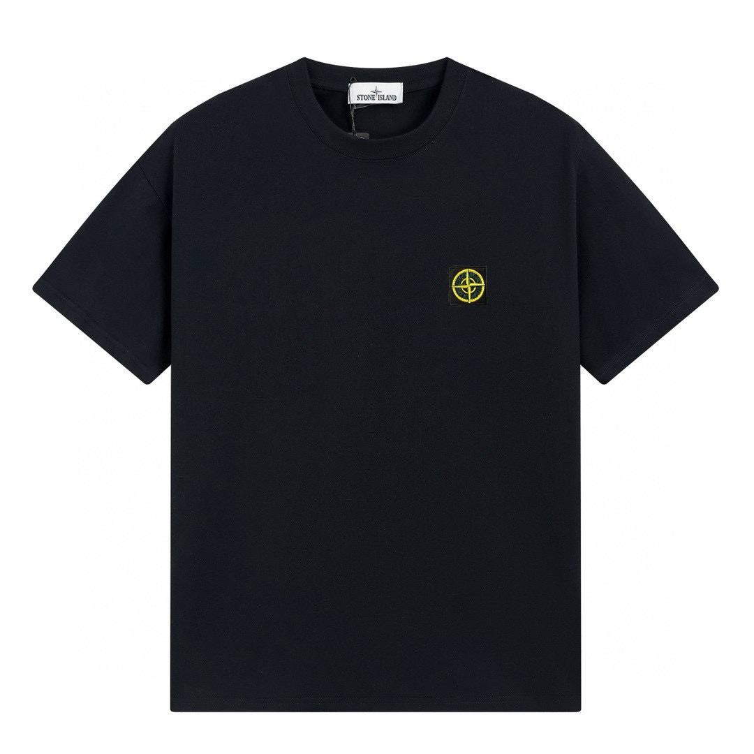Camiseta Stone Island Negro Rojo Camo