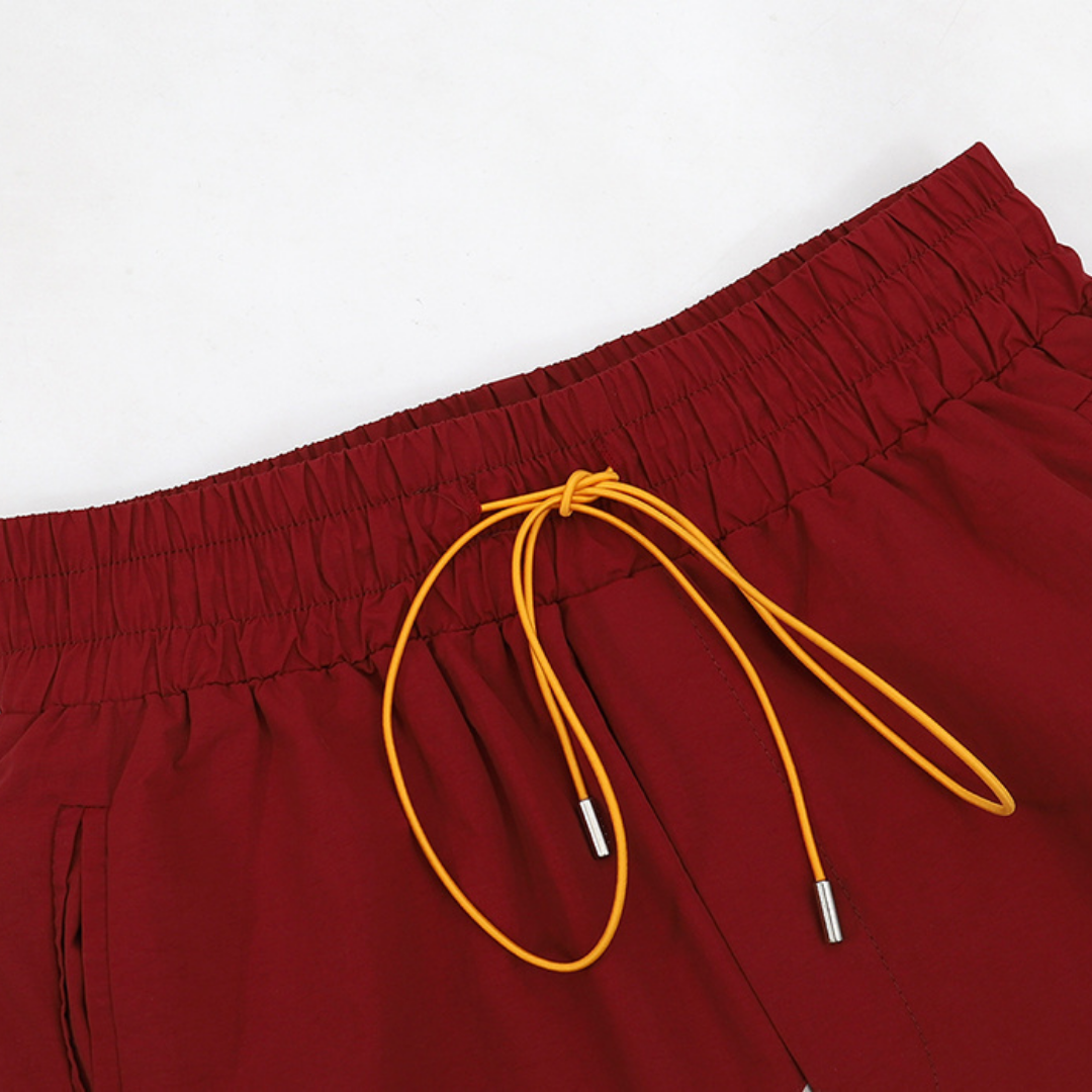 Pantalon Rh*de Rojo Rosa Patrón Liso