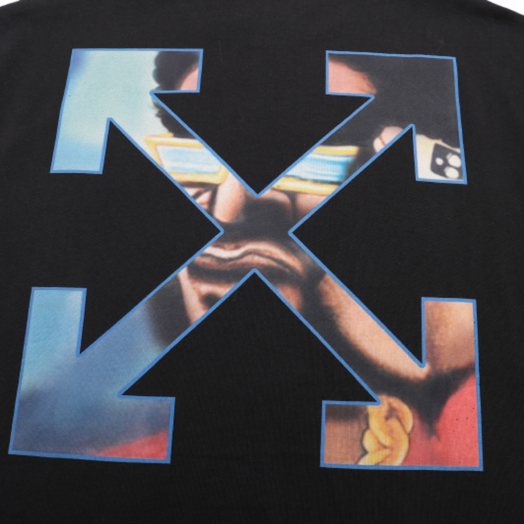Off-White Off-W Monogram T-shirt - Negro Azul Xxl