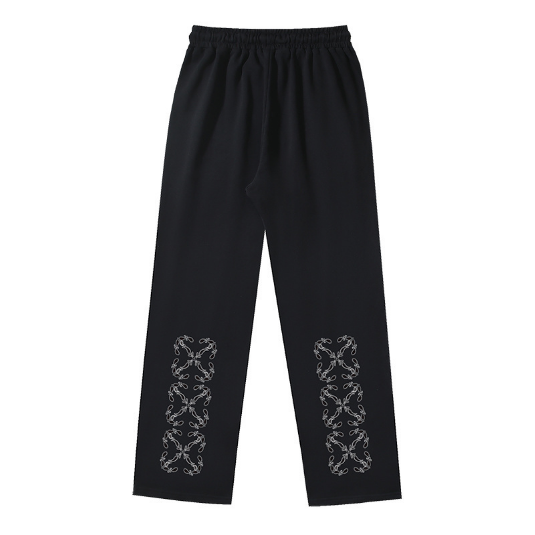 Off-White Off-W Monogram Pants Negro Logo Blanco