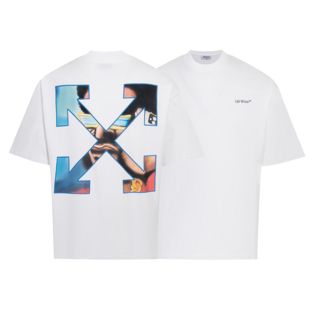 Off-White Off-W Monogram T-shirt - Negro Azul Xxl