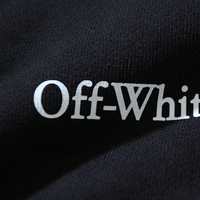 Off-White Off-W Monogram Pants Negro Logo Blanco