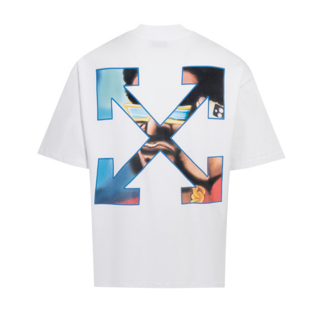 Off-White Off-W Monogram T-shirt - Negro Azul Xxl