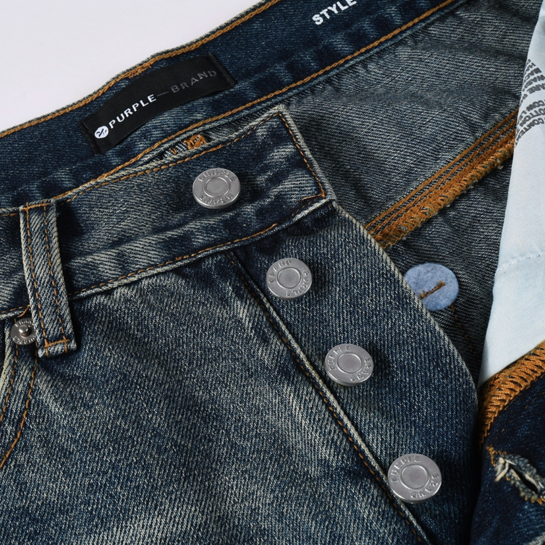 Pantalon Purple Brand Lavado Claro Roturas