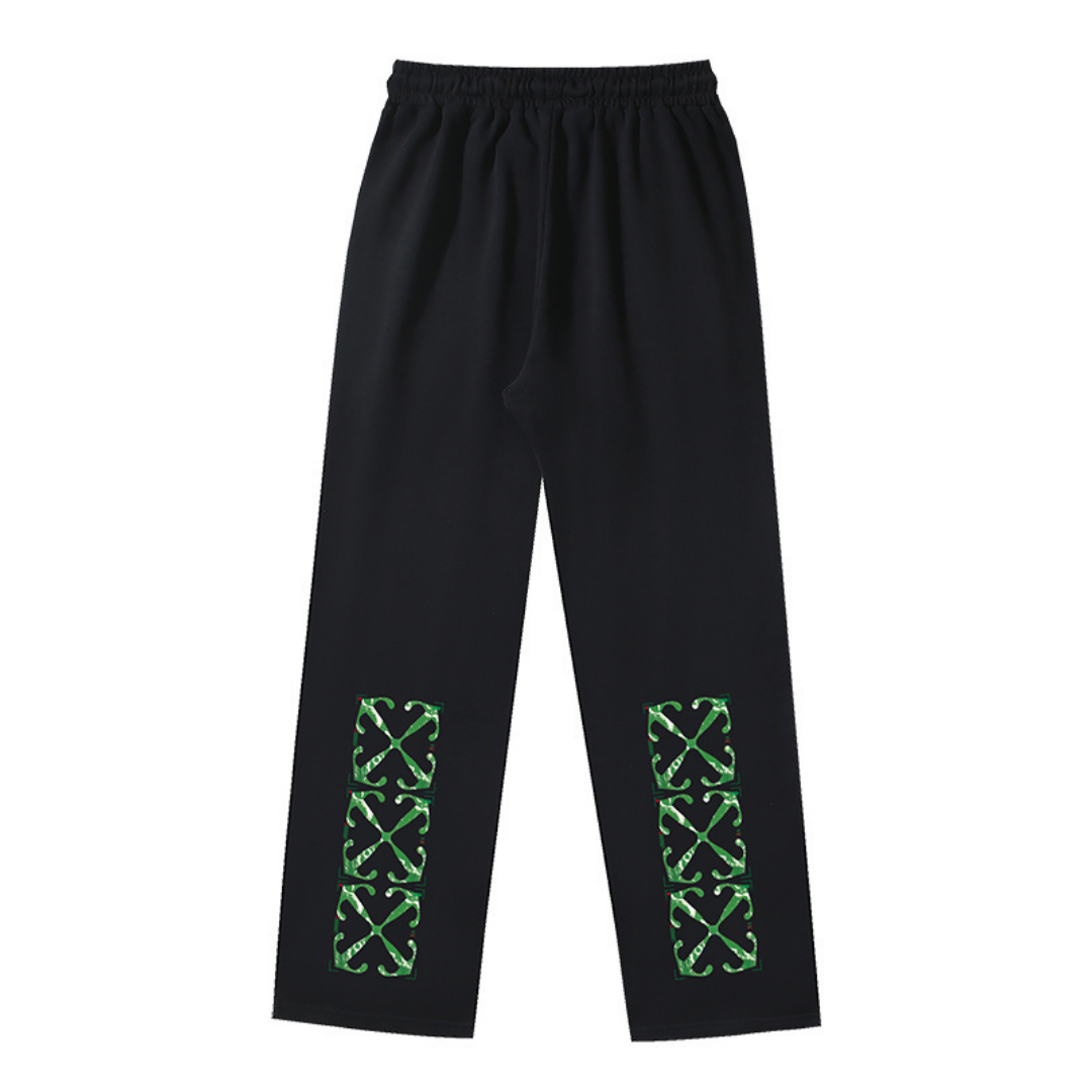 Off-White Off-W Monogram Pants Estrellas Verde