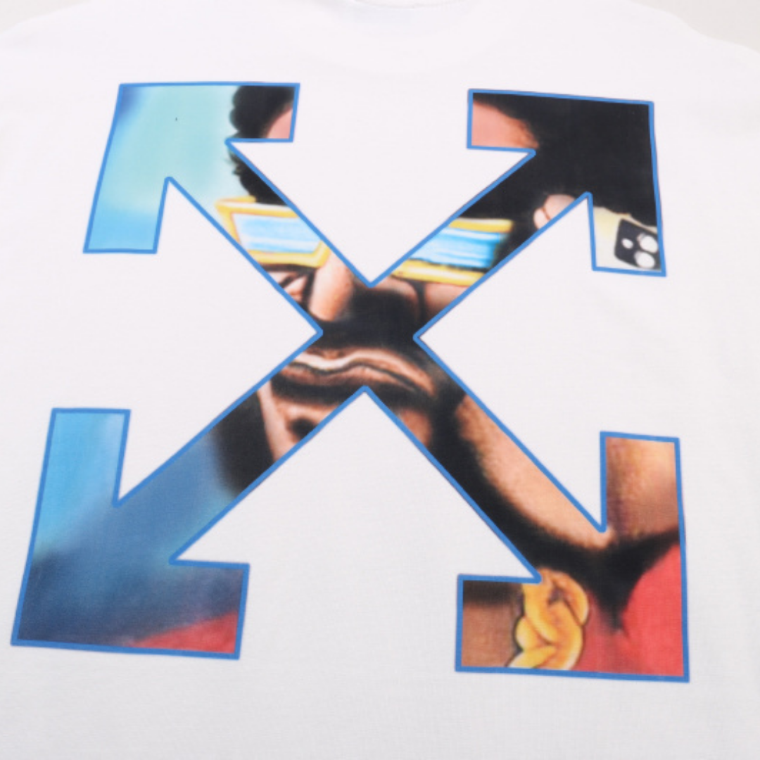 Off-White Off-W Monogram T-shirt - Negro Azul Xxl