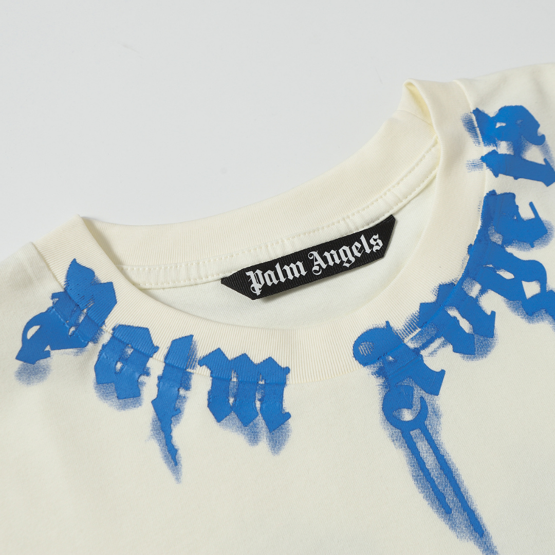 Camiseta Palm Angels Negro/Blanco